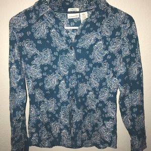 St. John’s Bay paisley print button up